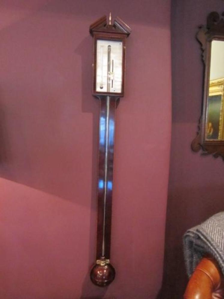 Superb Regency Inlaid Norwich Stick Barometer - Image 1