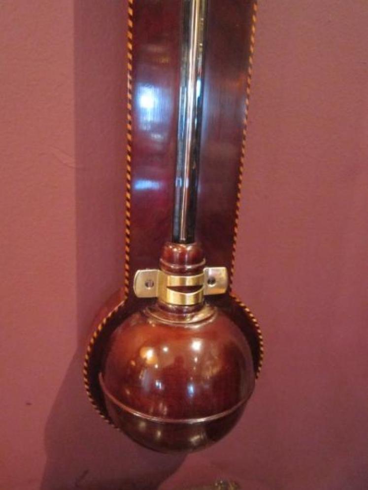 Superb Regency Inlaid Norwich Stick Barometer - Image 4