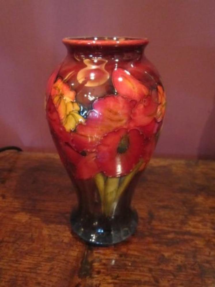 High Quality Moorcroft Flambe Orchid Vase - Image 2