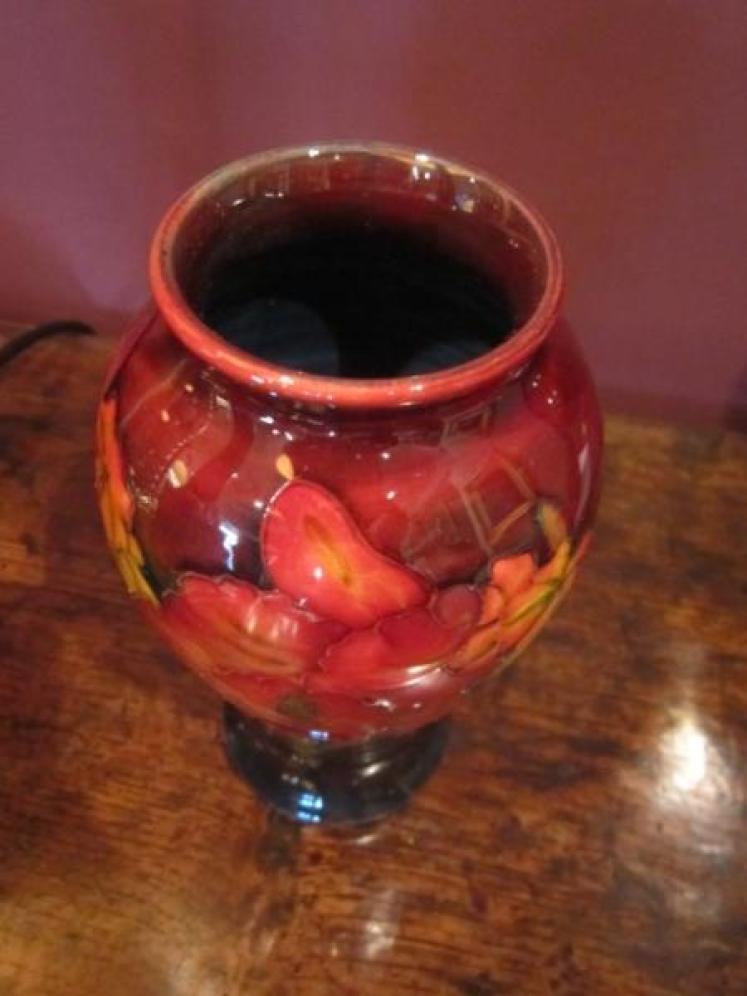 High Quality Moorcroft Flambe Orchid Vase - Image 4