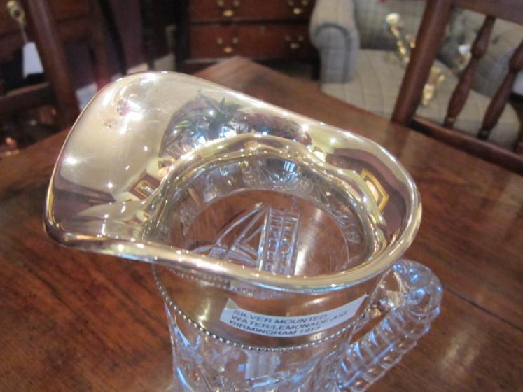 Superb George V Silver & Cut Glass Lemonade Jug - Image 2