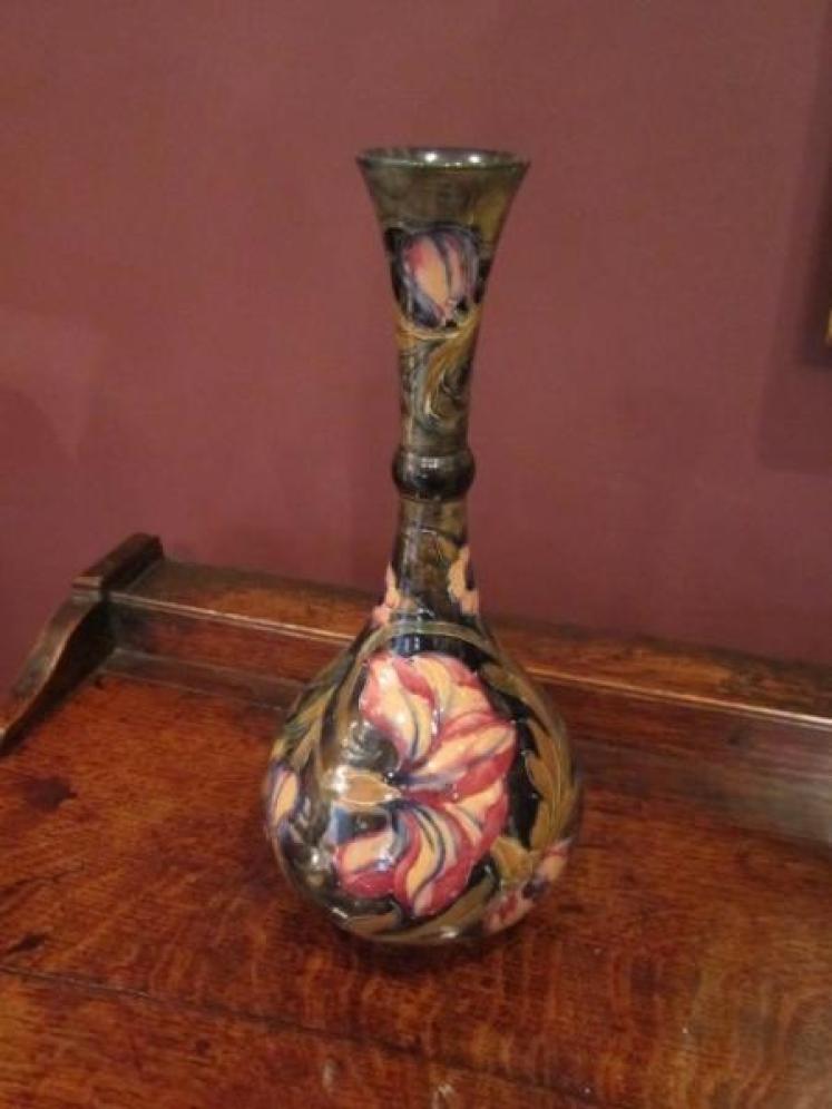 Early Moorcroft Persian Ware on Ochre Vase - Image 1