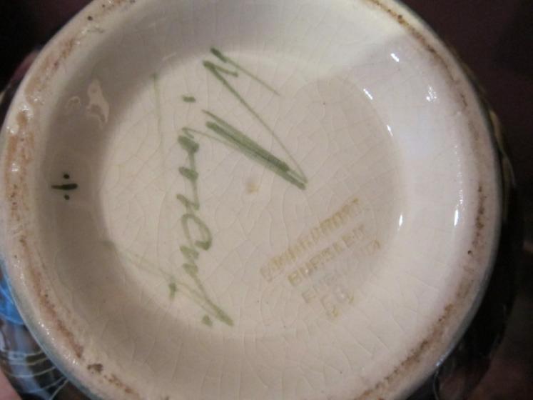 Early Moorcroft Persian Ware on Ochre Vase - Image 5