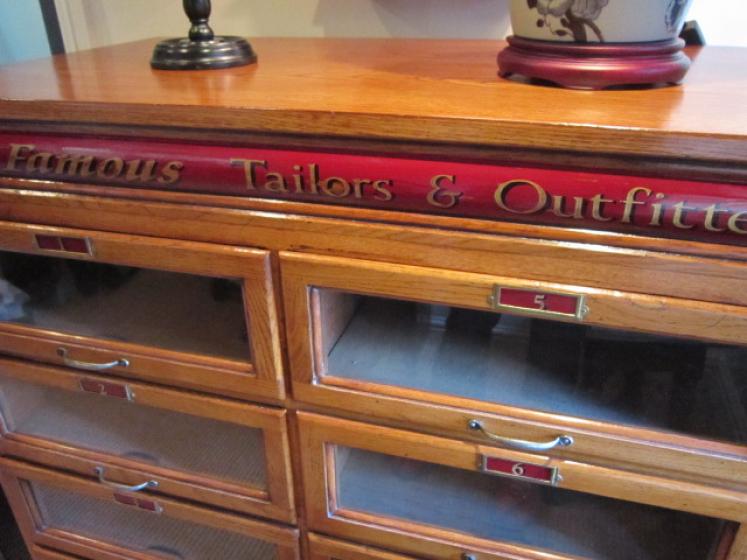 1920's Polished Oak Haberdashery Cabinet - Image 2