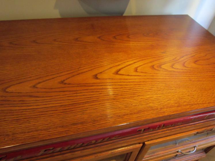 1920's Polished Oak Haberdashery Cabinet - Image 3