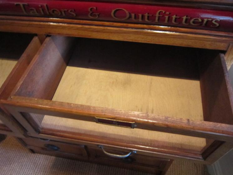 1920's Polished Oak Haberdashery Cabinet - Image 5