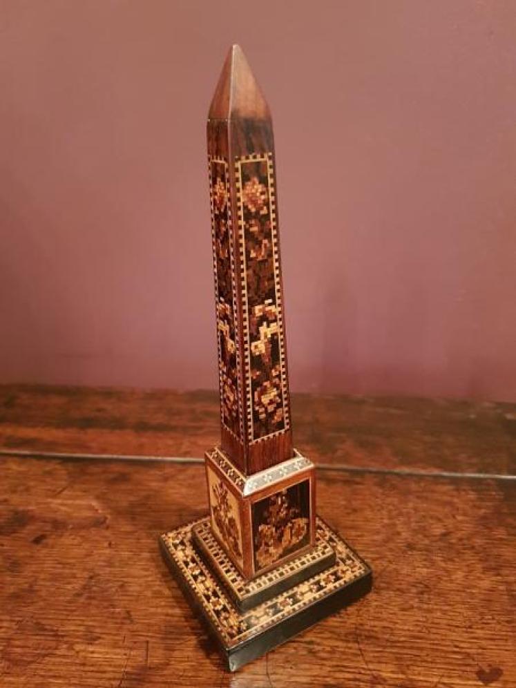 Victorian Tunbridge Ware Desk Top Thermometer - Image 3