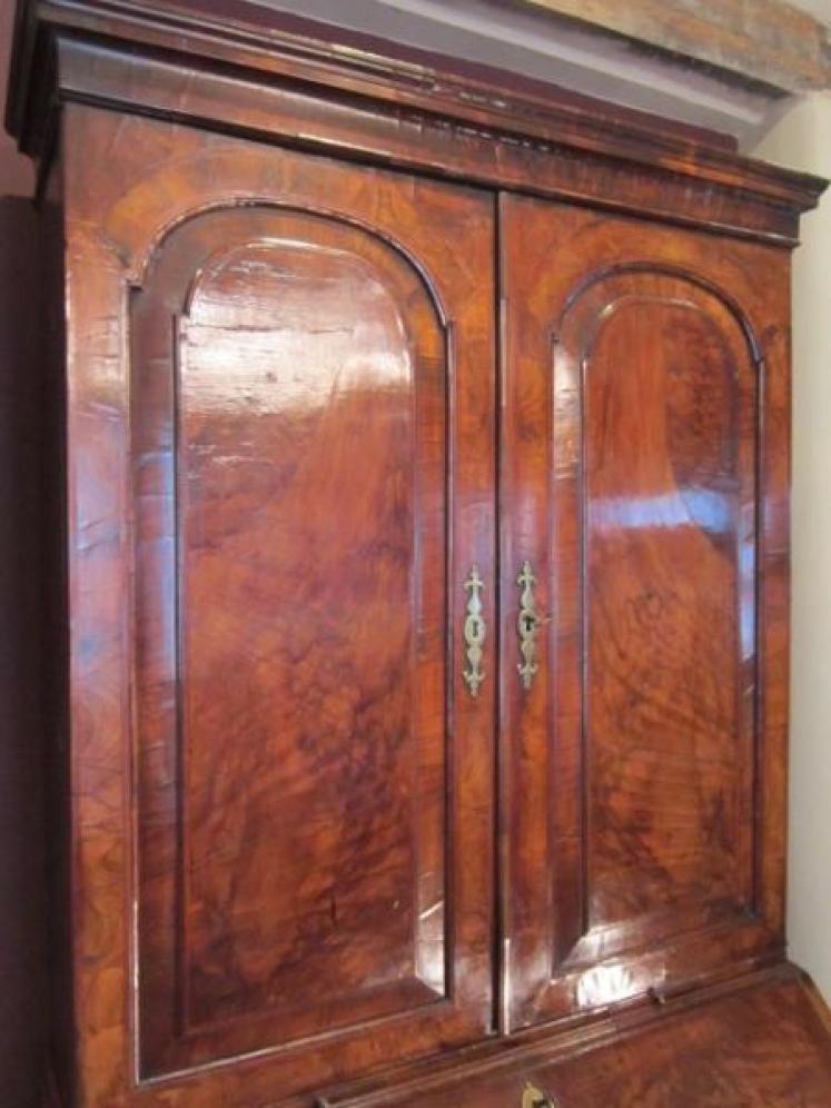 Stunning George I Period Walnut Bureau Bookcase - Image 5