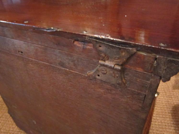 Small George II Period Oak Coffer - Image 5
