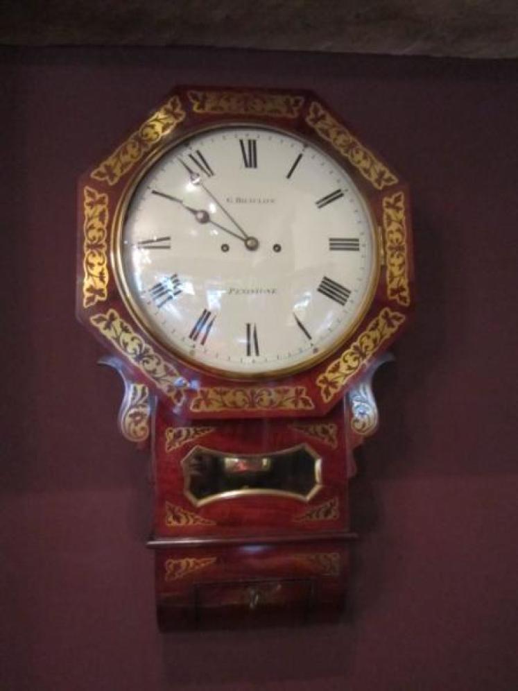 Superb Regency Brass Inlaid Double Fusee Wallclock - Image 1