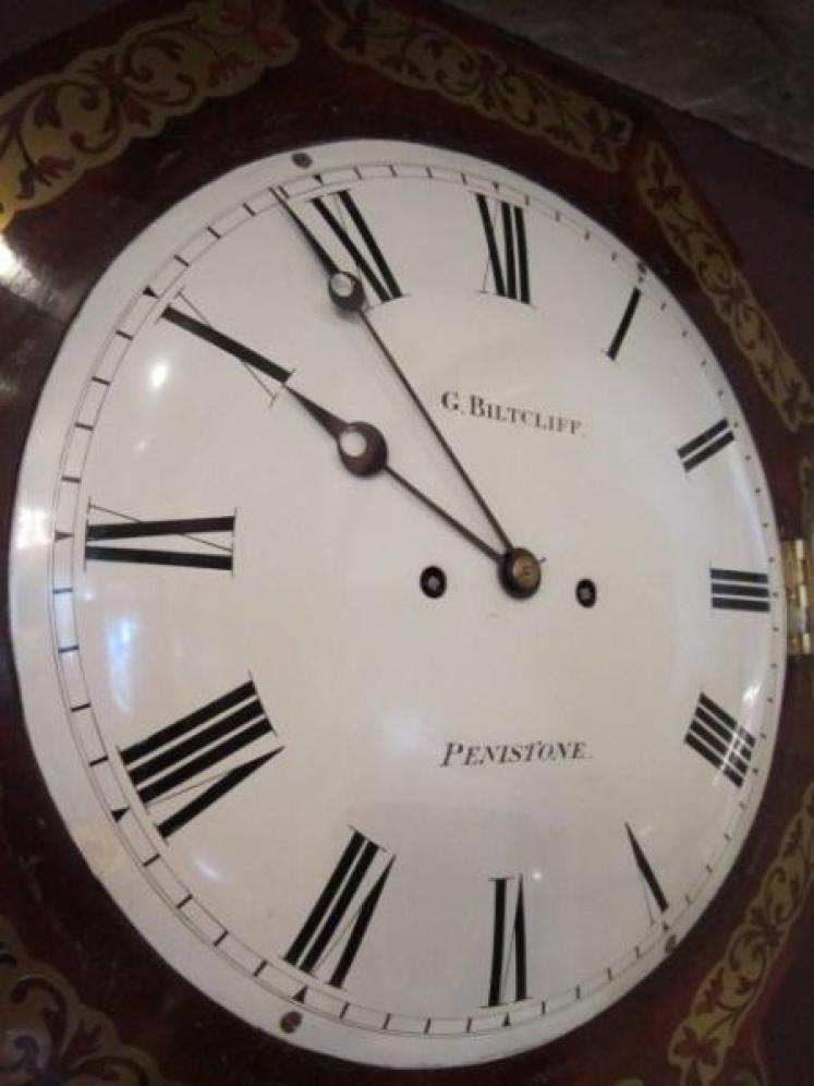 Superb Regency Brass Inlaid Double Fusee Wallclock - Image 3