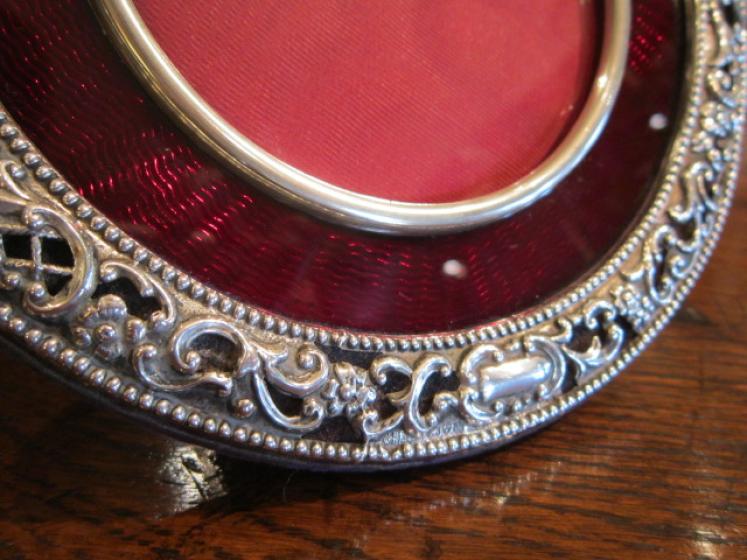Outstanding Edwardian Silver & Enamel Photo Frame - Image 4