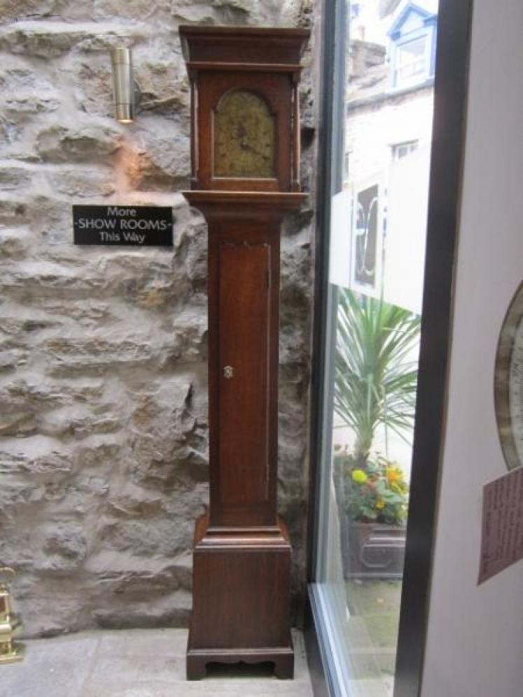 Rare George III Oak Miniature Longcase Clock - Image 1