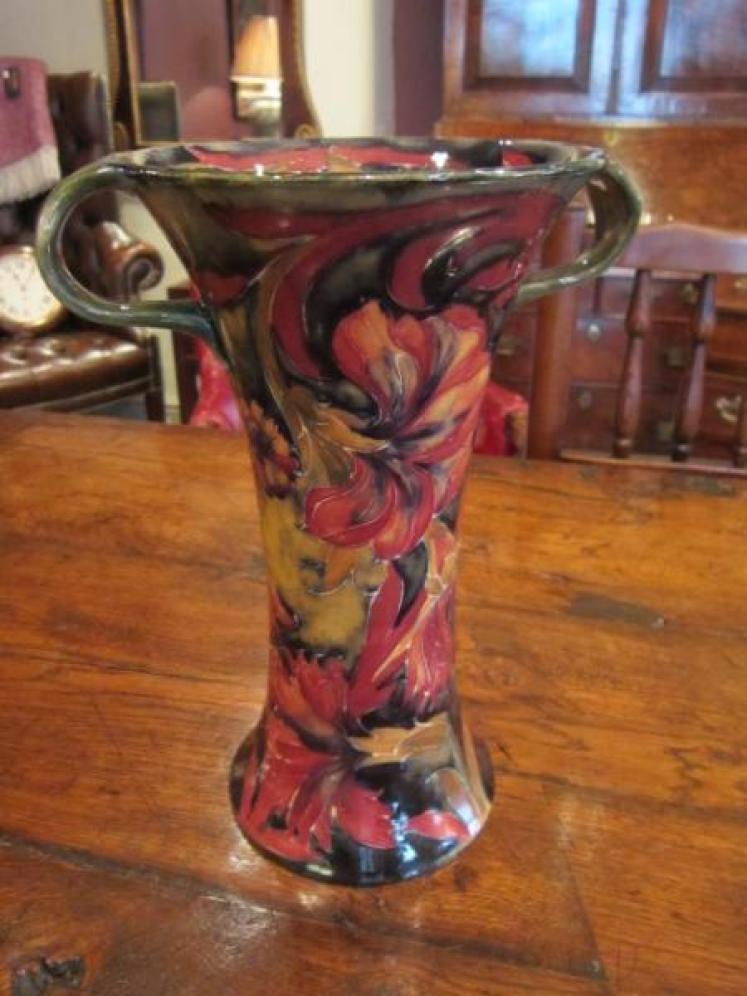 Stunning Moorcroft Spanish Twin Handled Vase - Image 1