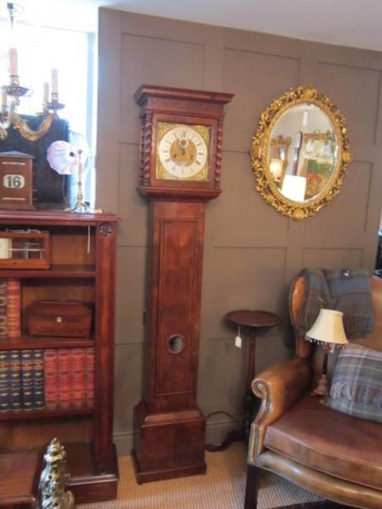 Fine George I Period Walnut Bristol Longcase Clock - Image 2