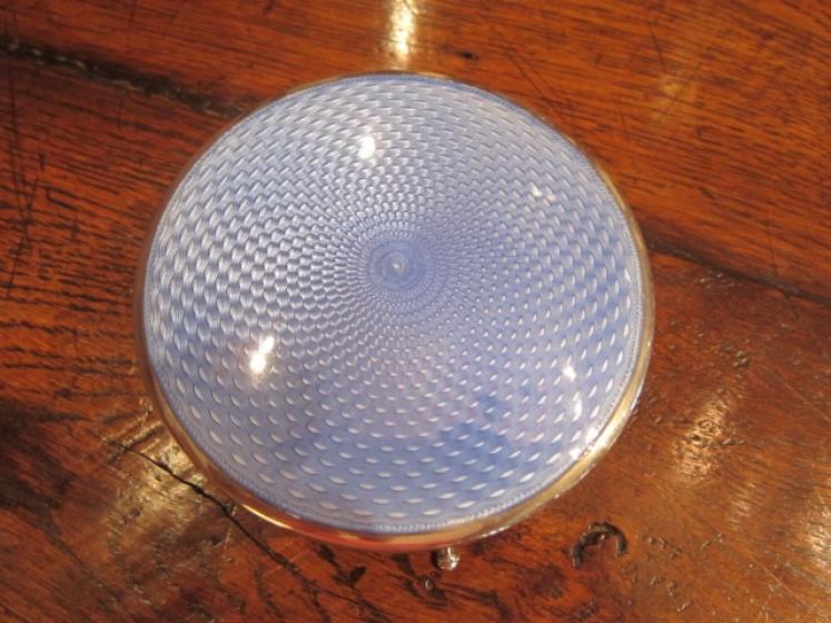 Quality George V Silver & Enamel Jewel Box - Image 3