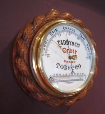 Top Quality Victorian Advertising Aneroid Barometer