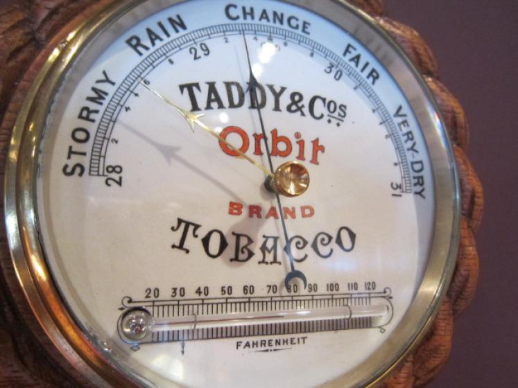 Top Quality Victorian Advertising Aneroid Barometer - Image 3