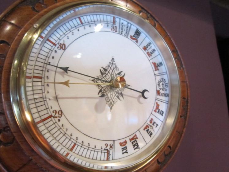 Superb Victorian Double Scale Aneroid Barometer - Image 3