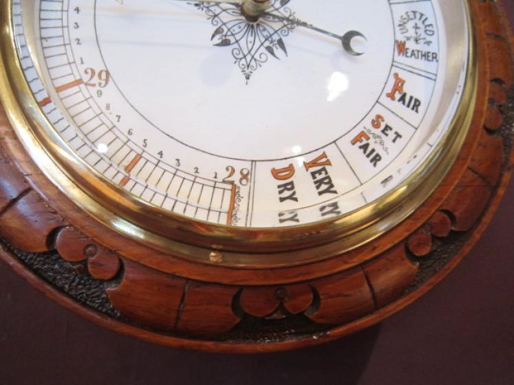 Superb Victorian Double Scale Aneroid Barometer - Image 4