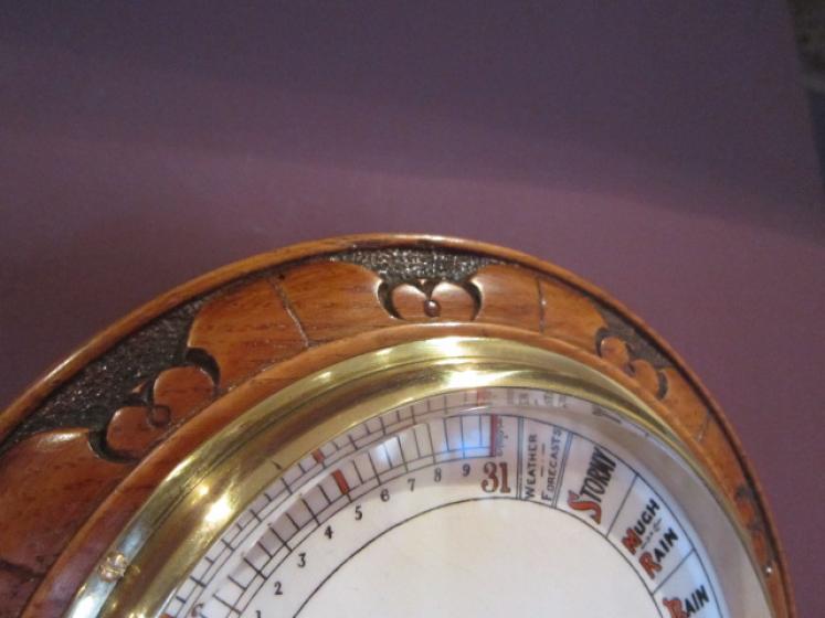 Superb Victorian Double Scale Aneroid Barometer - Image 5