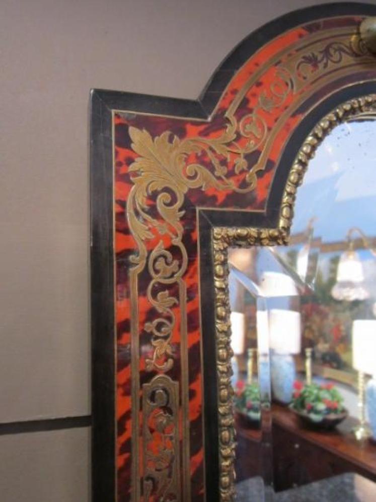 Outstanding Mid 19th Century Boulle Wall Mirror - Image 3