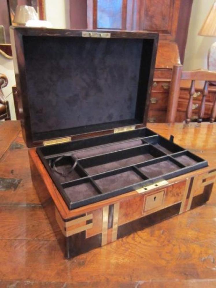 Superb Victorian Walnut & Coromandel Jewel Box - Image 3