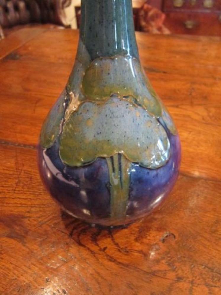Moorcroft Moonlit Blue Narrow Necked Vase - Image 2