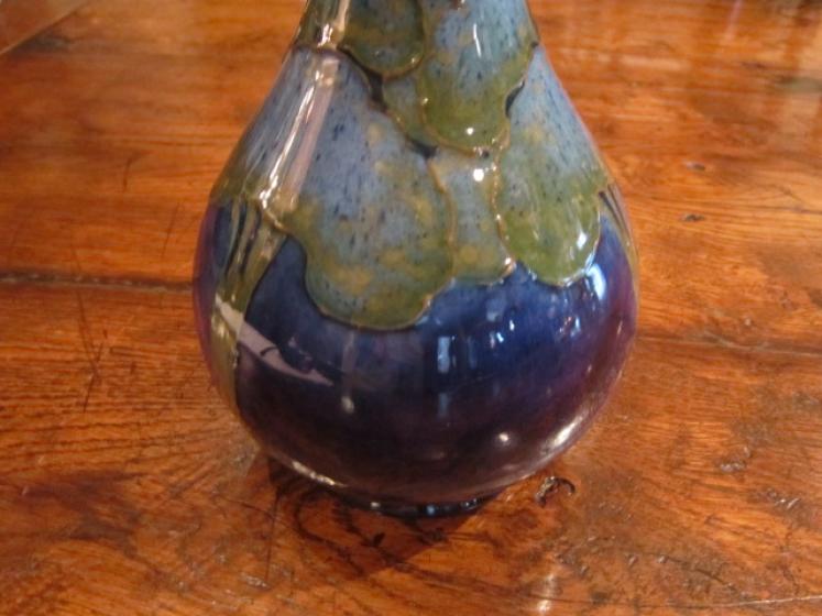 Moorcroft Moonlit Blue Narrow Necked Vase - Image 5