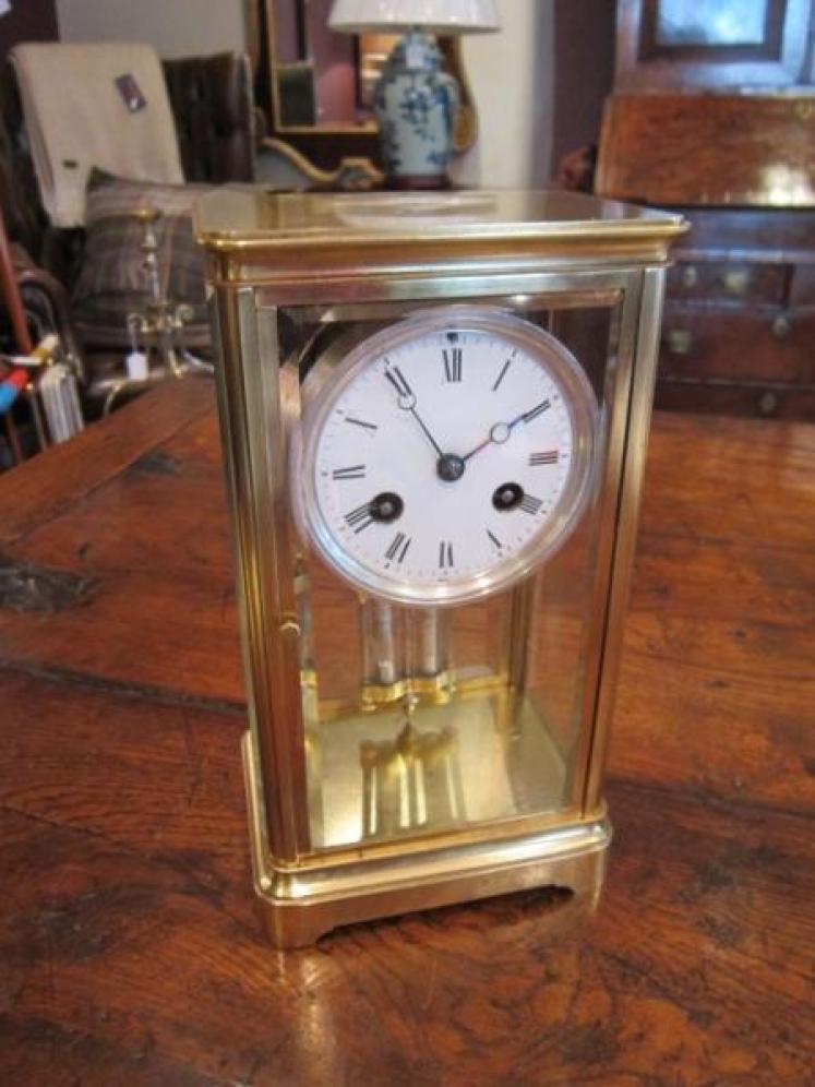 Very Small 19th Century French 'Four Glass' Clock - Image 1