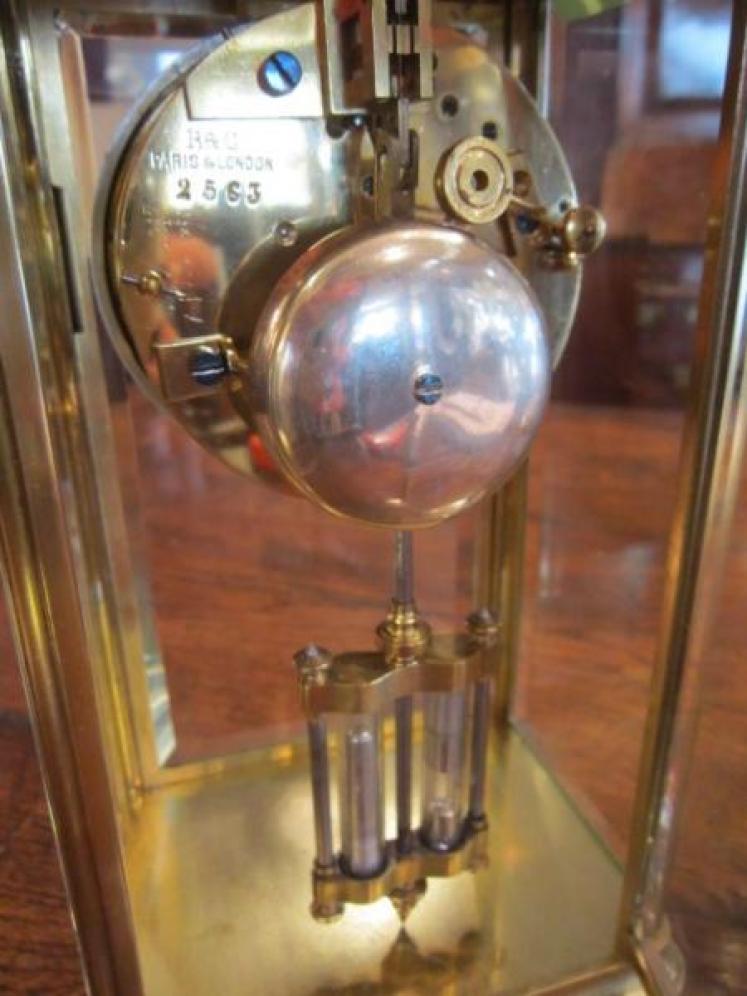 Very Small 19th Century French 'Four Glass' Clock - Image 3