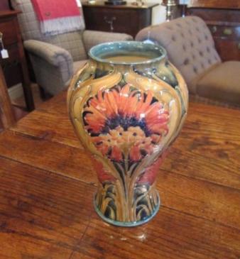 Stunning McIntyre Moorcroft Cornflower Vase