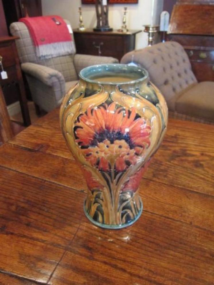 Stunning McIntyre Moorcroft Cornflower Vase - Image 1
