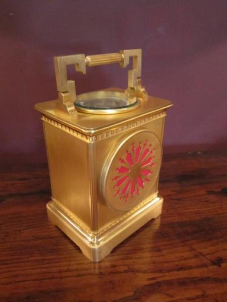 Superb 19th Century Large Striking Carriage Clock - Image 5