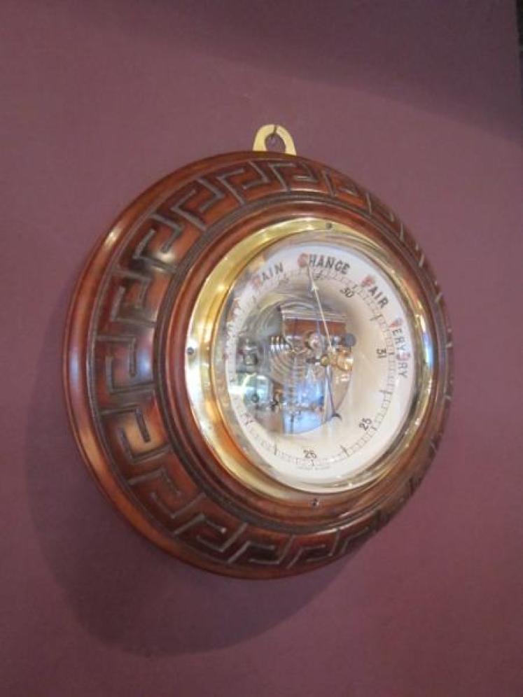 Superb Victorian Skeletonised Aneroid Barometer - Image 1