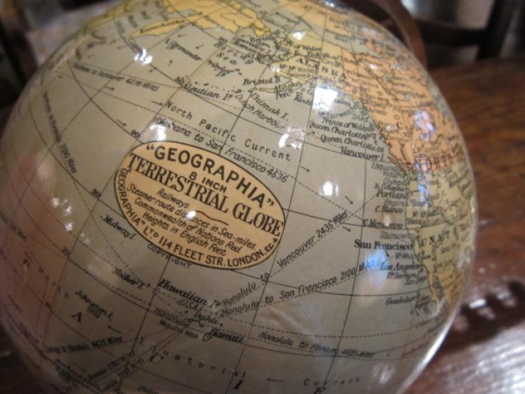 Original Art Deco 8" Phillip's Terrestrial Globe - Image 3