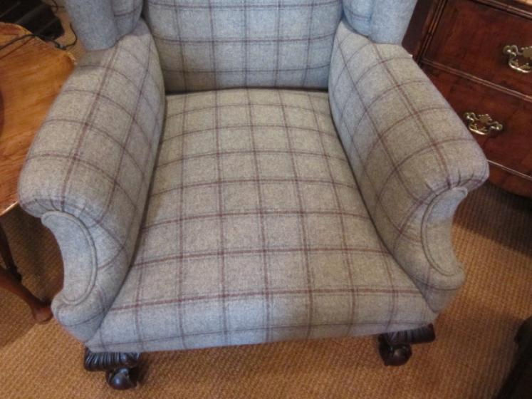 Superb Mid Victorian Upholstered Wing Armchair - Image 2