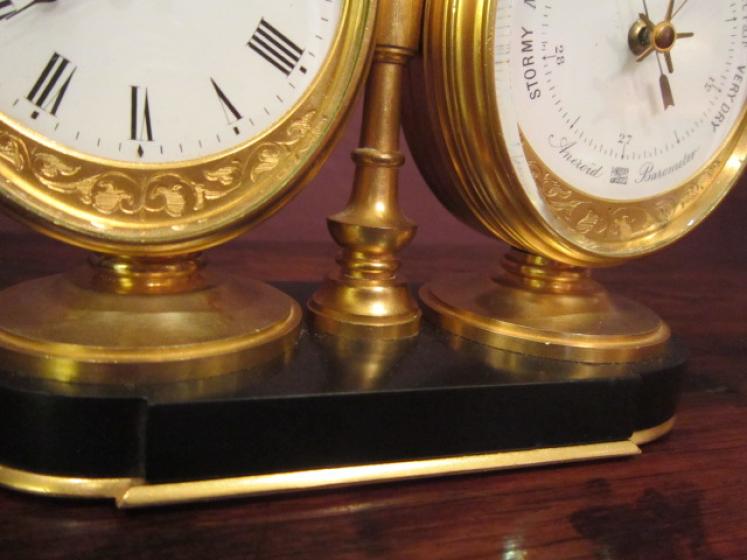 Fine 19th Century Gilded Clock Barometer - Image 5