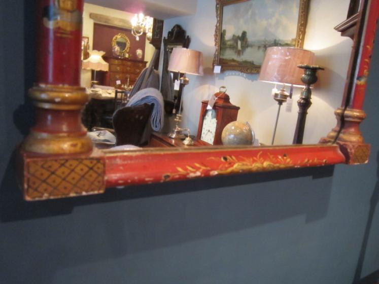 Fine 19th Century Chinoserie Lacquered Pier Mirror - Image 3
