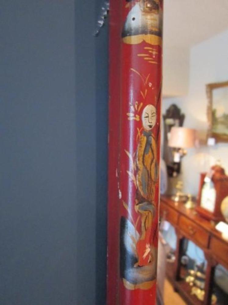 Fine 19th Century Chinoserie Lacquered Pier Mirror - Image 5