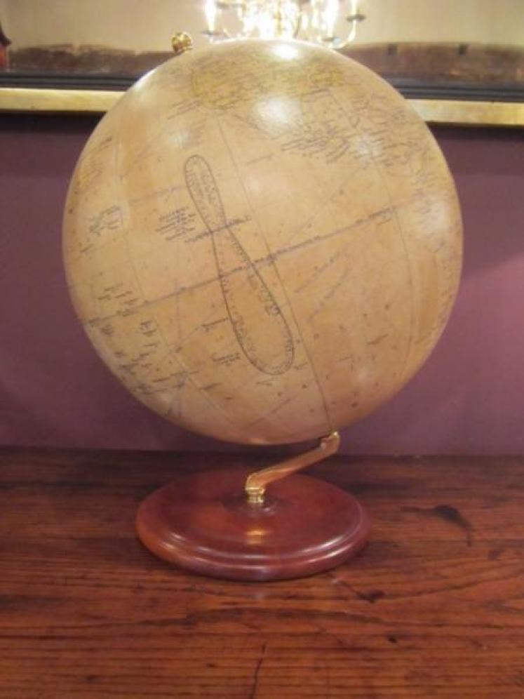 Large Phillip's 12" Paper Mache Terrestrial Globe - Image 1