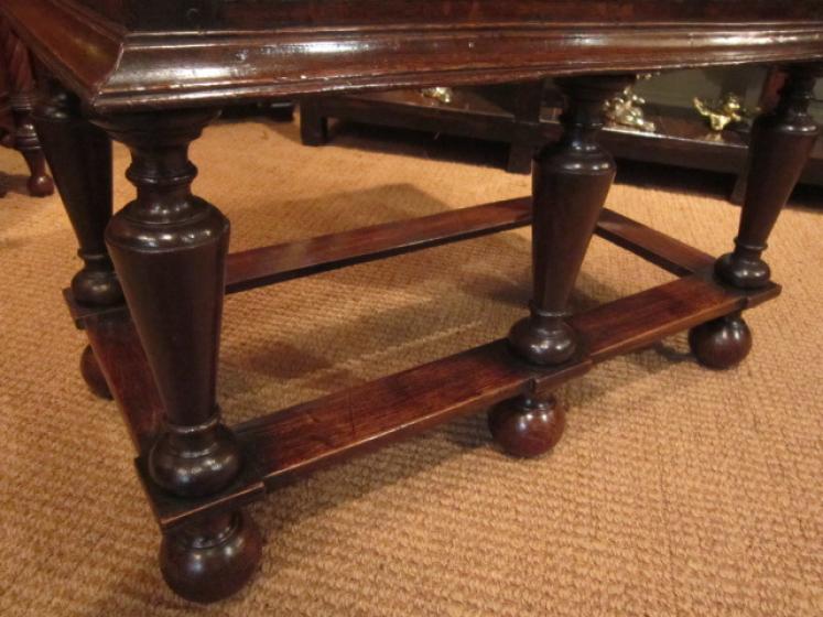 Very Small George I Oak Chest on Stand - Image 2