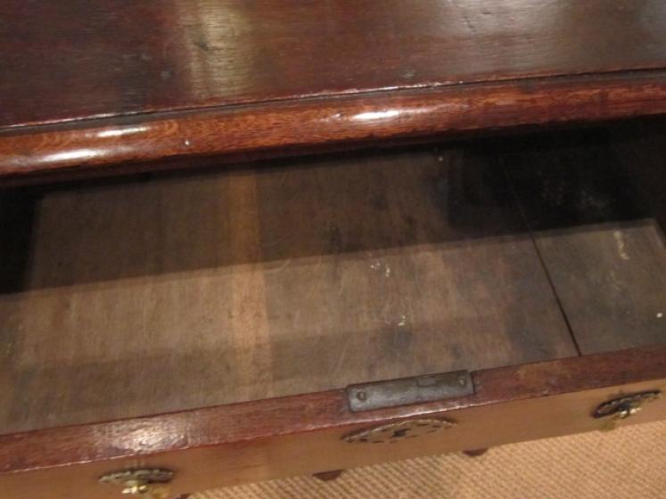 Very Small George I Oak Chest on Stand - Image 5
