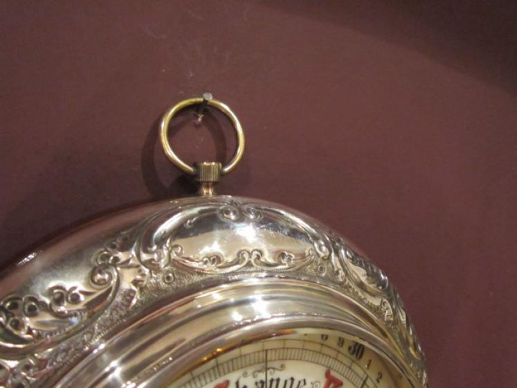 Superb Rare Victorian Silver Mounted Barometer - Image 3