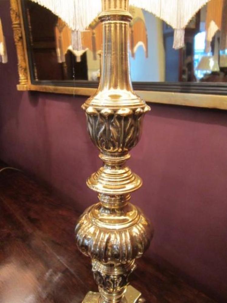 Superb Pair of Edwardian Bronze Church Candlesticks - Image 5