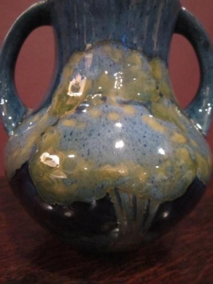 Moorcroft Moonlit Blue Twin Handled Vase - Image 2