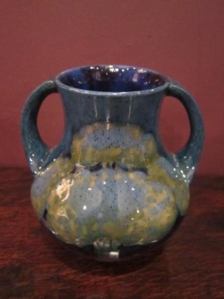 Moorcroft Moonlit Blue Twin Handled Vase - Image 5