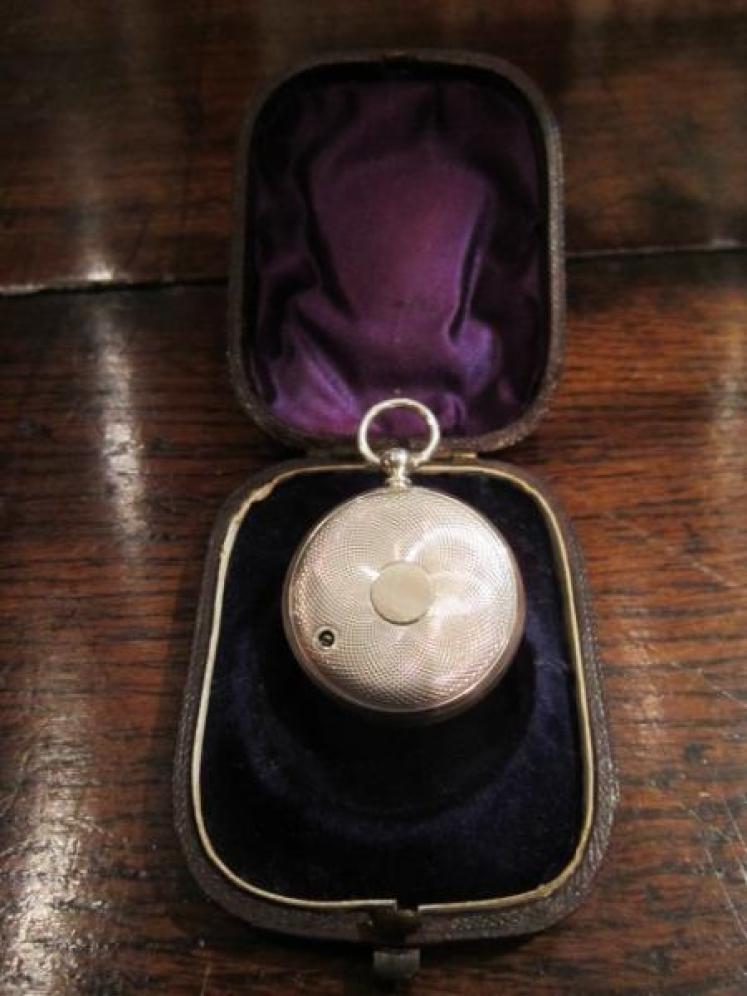 Rare Miniature Victorian Silver Pocket Barometer - Image 2