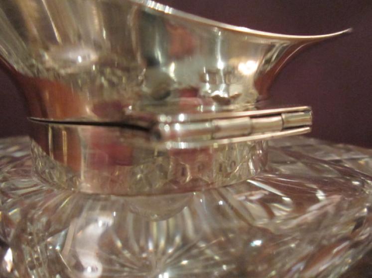 Superb Edwardian Silver & Cut Glass Desk Inkwell - Image 3