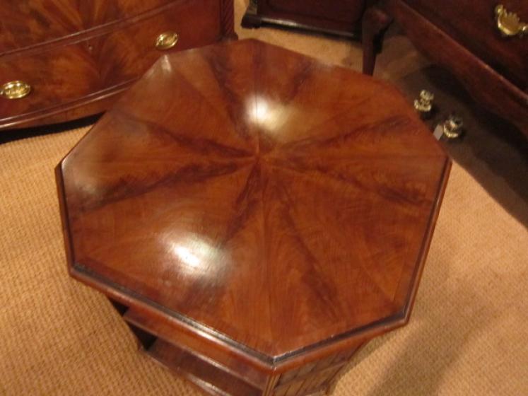 Superb Victorian Figured Revolving Book Table - Image 3
